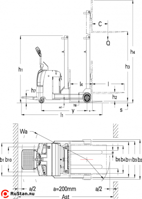 Ричтрак с площадкой для оператора TFA15-35 OXLIFT фото №4 Ричтрак с площадкой для оператора TFA15-35 OXLIFT фото №4