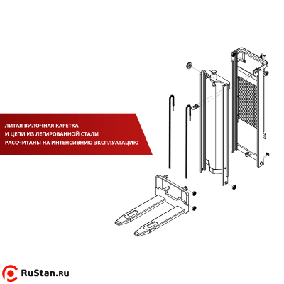 Самоходный Штабелер с Платформой для Оператора BX-3515 OXLIFT 3,5 м 1500 кг фото №3 Самоходный Штабелер с Платформой для Оператора BX-3515 OXLIFT 3,5 м 1500 кг фото №3