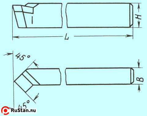 Резец Проходной отогнутый 40х25х200 ВК8 фото №1 Резец Проходной отогнутый 40х25х200 ВК8 фото №1