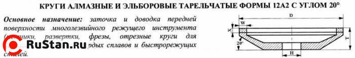 Круг алмазный 12А2-20град (тарельчатый) 125х10х2х16х32 АС4 80/63 100% В2-01 32,0 карат фото №1 Круг алмазный 12А2-20град (тарельчатый) 125х10х2х16х32 АС4 80/63 100% В2-01 32,0 карат фото №1