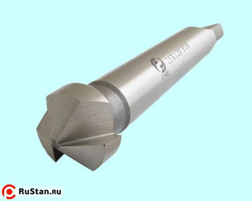 Зенковка d20,0х 24х100 конус 120° Р18 к/х Z=3 КМ2 DIN335D "CNIC" фото №1
