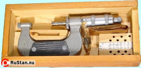 Микрометр Резьбовой со вставками  МВМ- 50, 25-50 мм, шаг измеряемых резьб 0,7-5,0 мм фото №1