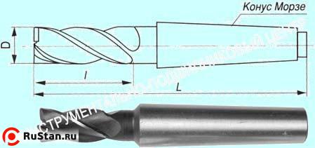 Фреза Концевая d16,0х 63х148 к/х  Р18  Z=3 КМ2 "CNIC" фото №1