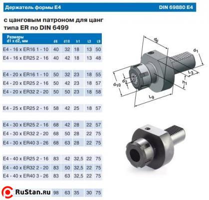 Патрон Цанговый с хв-ком VDI 40 - Е4-40х75 для станков c ЧПУ  под цанги ЕR32 (Е4-40х32) "CNIC" фото №1