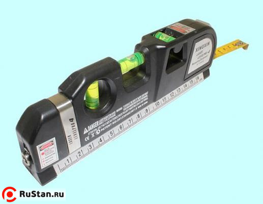 Уровень лазерный FIXIT LevelPro4 (160мм) со встроенной рулеткой 2,5м и подсветкой фото №1