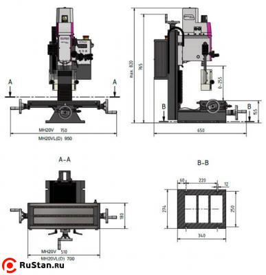 Сверлильно-фрезерный станок OPTImill MH 20VL фото №4 Сверлильно-фрезерный станок OPTImill MH 20VL фото №4