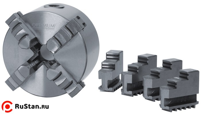 Четырехкулачковый токарный патрон Optimum ø 125 мм фото №2 Кулачки для 125 мм патрона фото №2