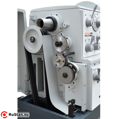 Под защитной крышкой шпиндельной бабки расположены приводные шкивы и гитара зубчатых колес. фото №2 METAL MASTER Z51200 фото №2