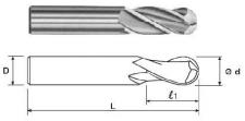 Фреза Концевая радиусная d 4,0х 14х51 ц/х ВК8 Z=3 R-2,0